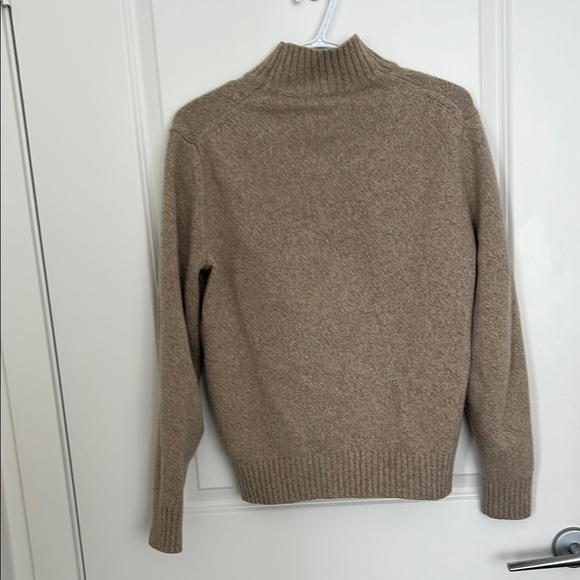 Tan Turtleneck Cable Knit Sweater - Picture 2 of 4
